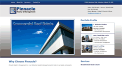 Desktop Screenshot of pinnaclemgmt.ca